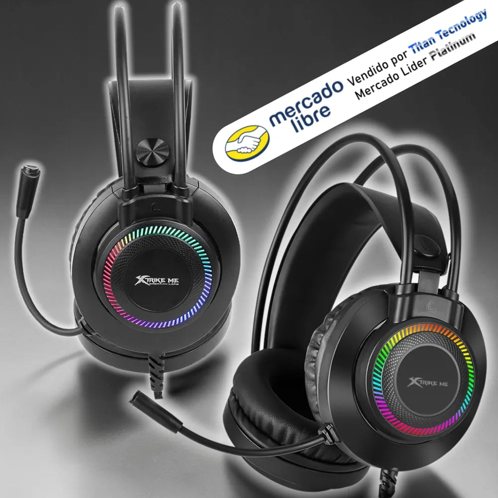 Audifono Con Microfono Gaming Xtrike Me Gh-509 Rgb