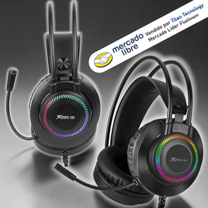 Audifono Con Microfono Gaming Xtrike Me Gh-509 Rgb