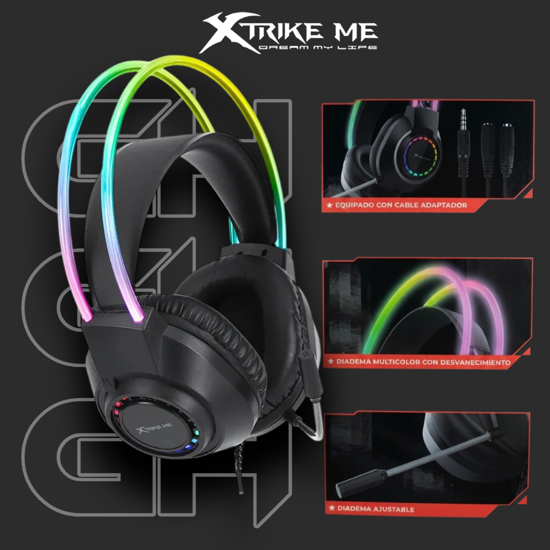 Audifono Con Microfono Gaming Xtrike Me Gh-513