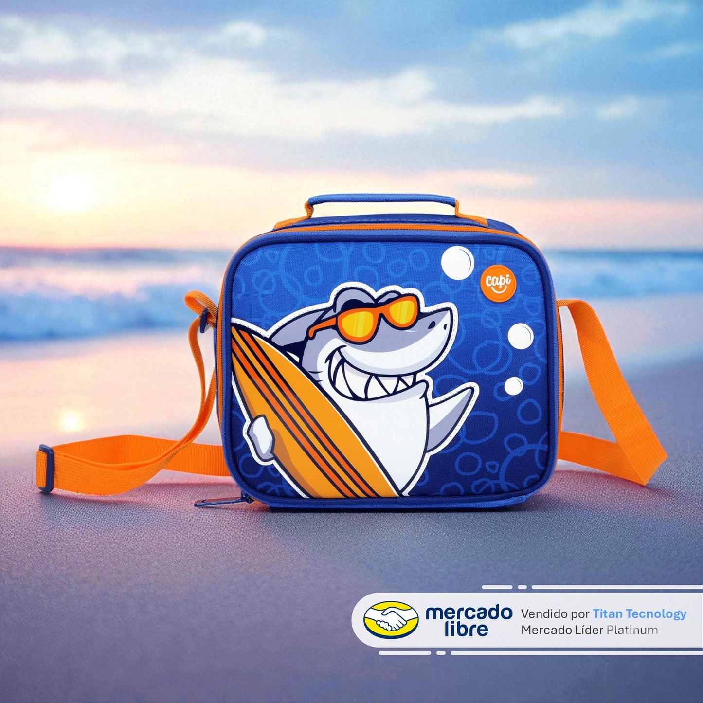 Lonchera / Bolso Térmico Capi Kids Cool Shark