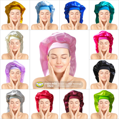 Bonnet / Gorro de Satén para dormir y evitar el frizz - Largo