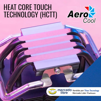 Fan Cooler Rgb 4 Tubos De Calor Intel Amd Rave 4 Disipador N
