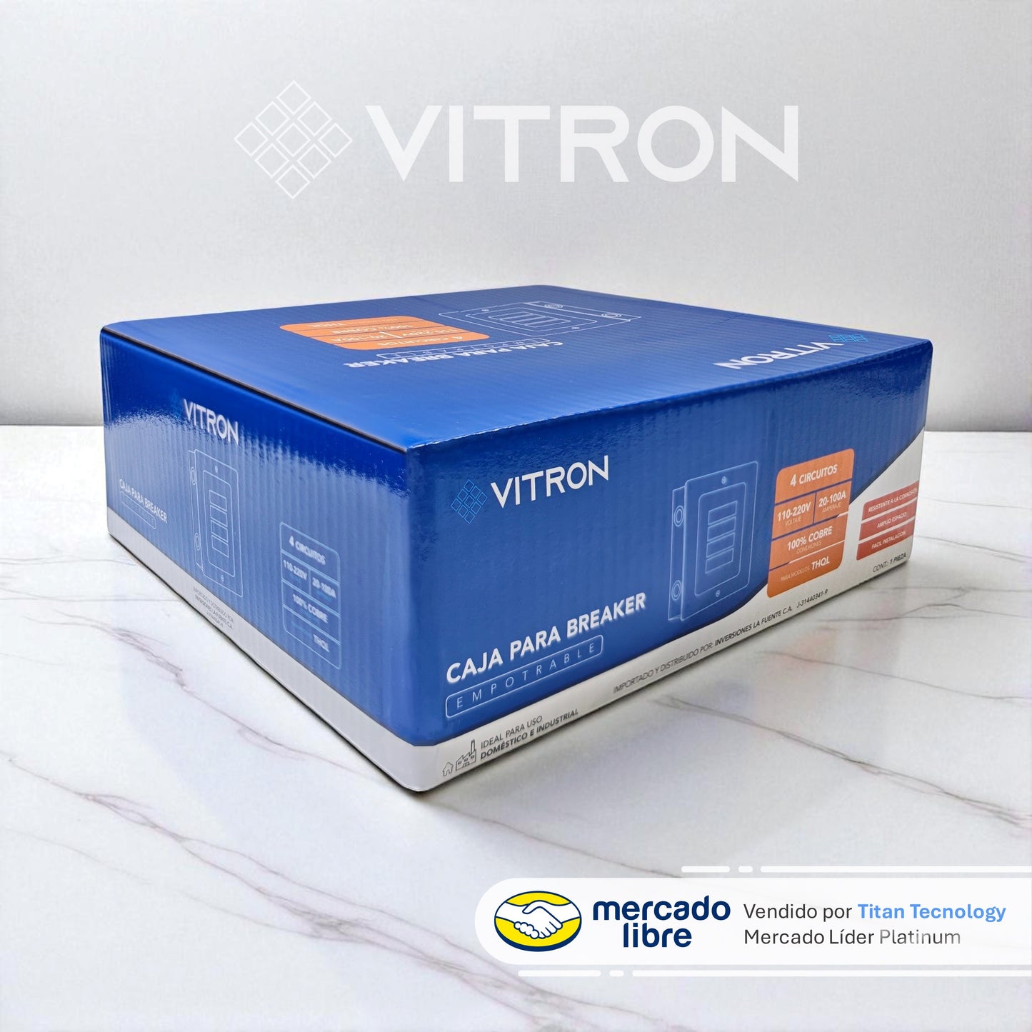 Tablero Eléctrico / Caja para Breaker Vitron - Empotrable o Superficial