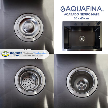 Fregadero / Lavaplatos Pequeño Aquafina Empotrable 60x45cm
