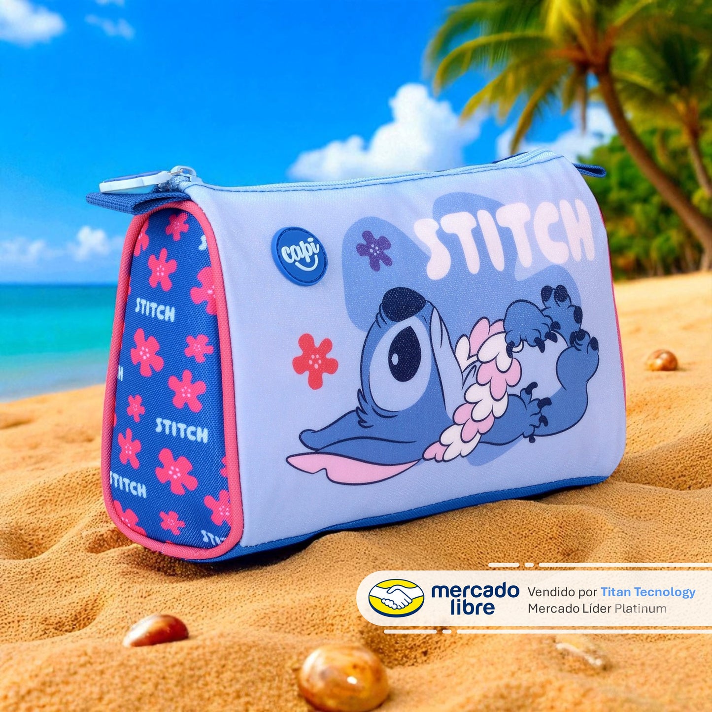 Cartuchera / Estuche Capi Kids Triangular Stitch Flower