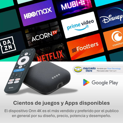 Onn 4k Pro Chromecast Google Android Tv 3gb Ram / 32gb Rom