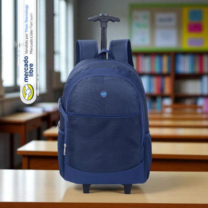 Bolso / Morral Con Ruedas Capi Happy Classic Blue (L)
