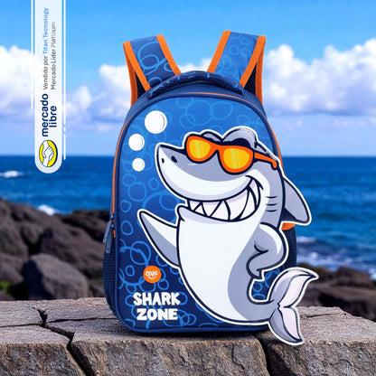 Bolso / Morral Capi Kids Mediano Cool Shark (XS)