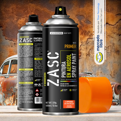 Pintura En Spray / Aerosol Zasc - Fondo Anticorrosivo 400ml