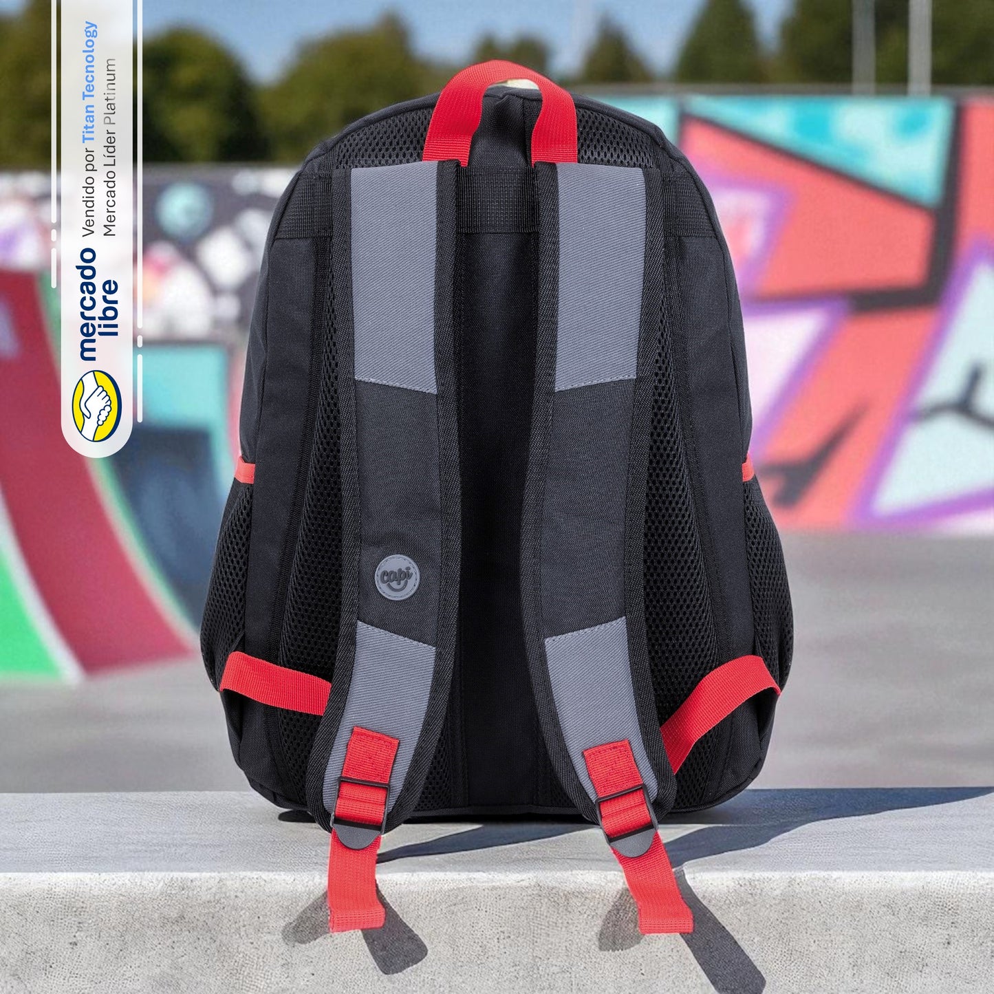 Bolso / Morral Grande Capi Joy Skateboard Sk8 Colección 2025 (M)