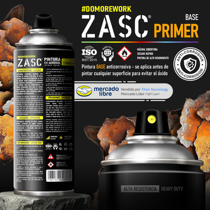 Pintura En Spray / Aerosol Zasc - Fondo Anticorrosivo 400ml