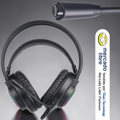 Audifono Con Microfono Gaming Xtrike Me Gh-509 Rgb