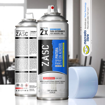 Pintura En Spray / Aerosol Zasc Blanca Reparadora (sin-olor) 400ml