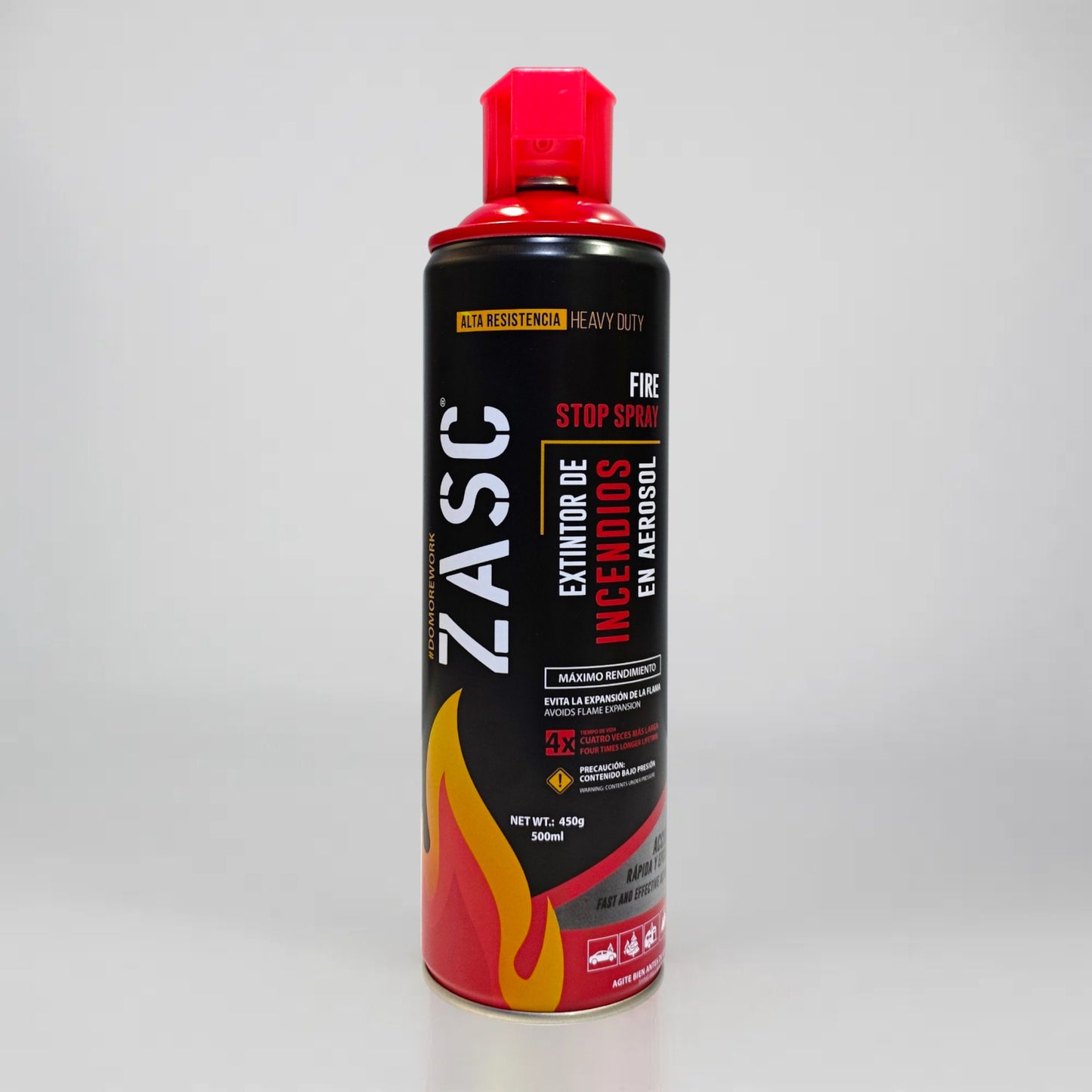 Mini Extintor Portátil ZASC en Aerosol Para Carro / Moto 500ml