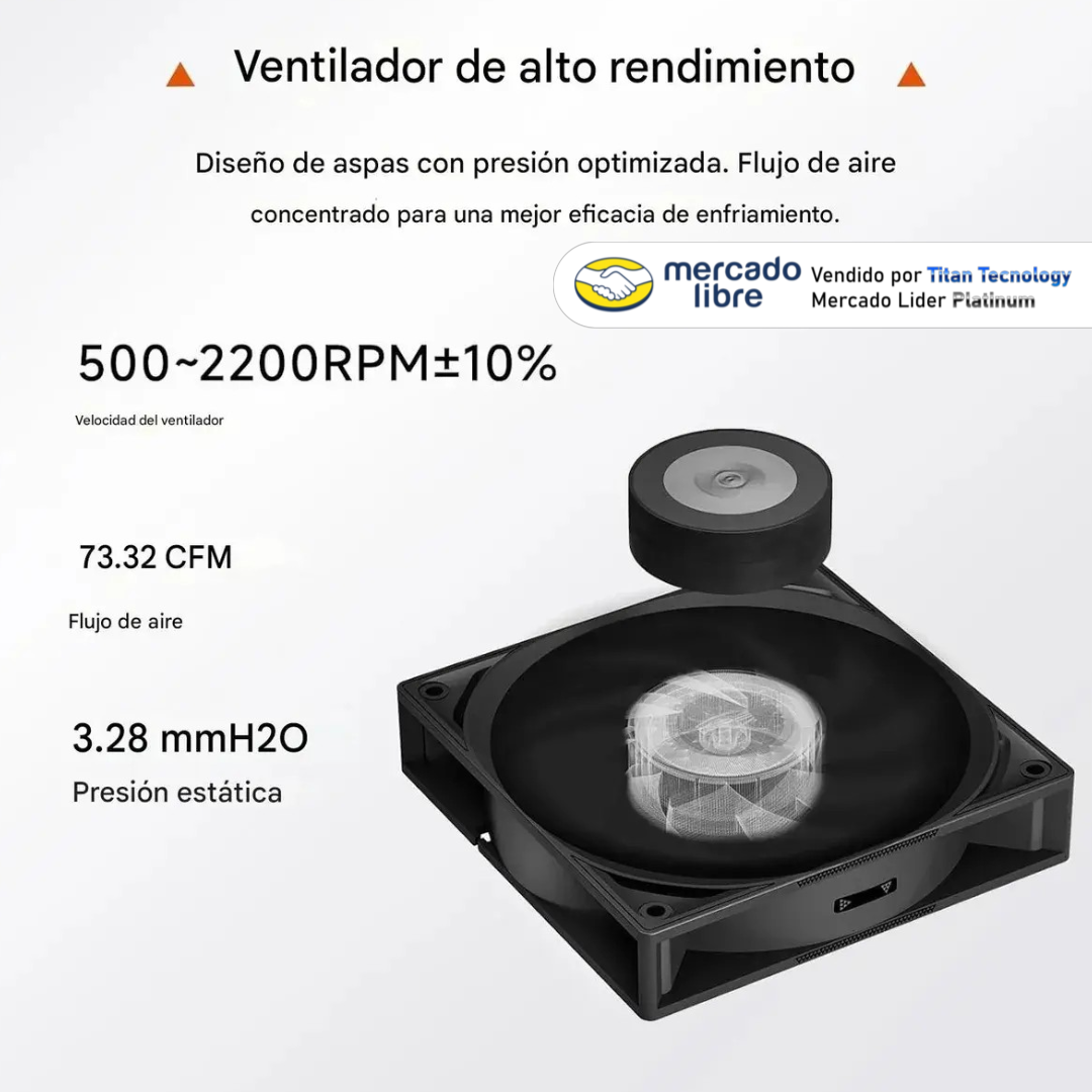Fan Cooler Disipador 4 Tubos De Calor Intel Amd Rt400 Negro