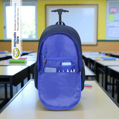 Bolso / Morral Con Ruedas Capi Happy Classic Blue (L)