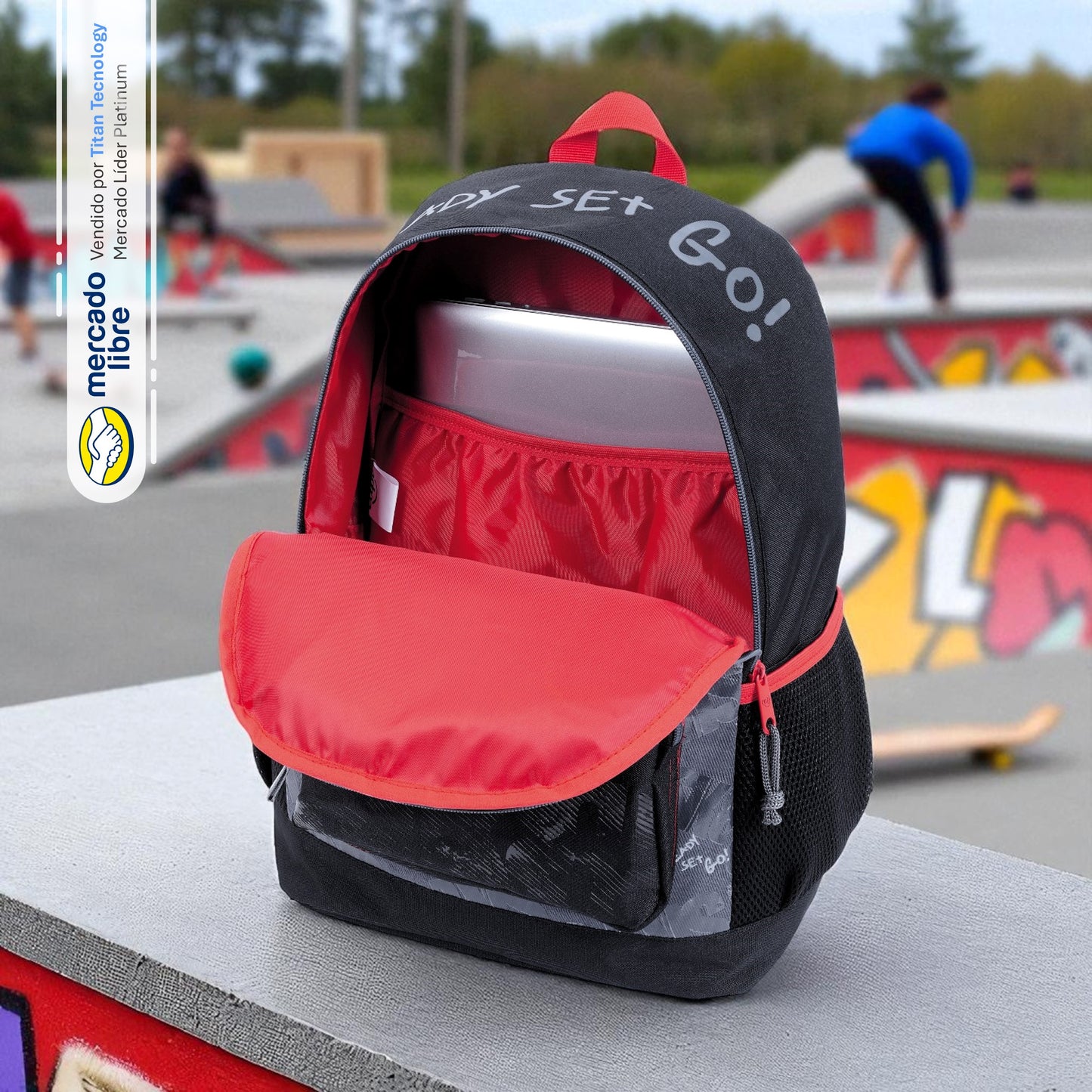Bolso / Morral Grande Capi Joy Skateboard Sk8 Colección 2025 (M)