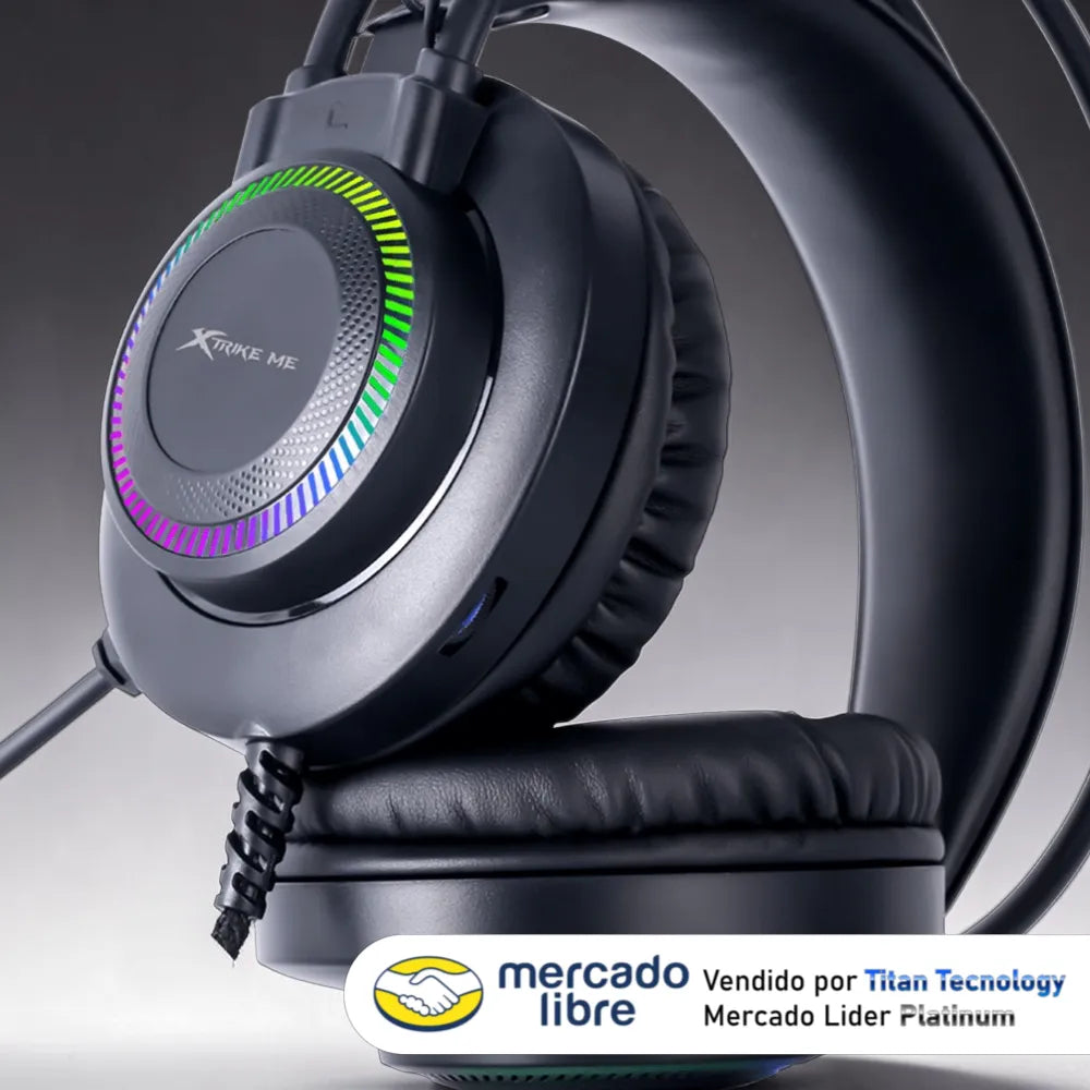 Audifono Con Microfono Gaming Xtrike Me Gh-509 Rgb
