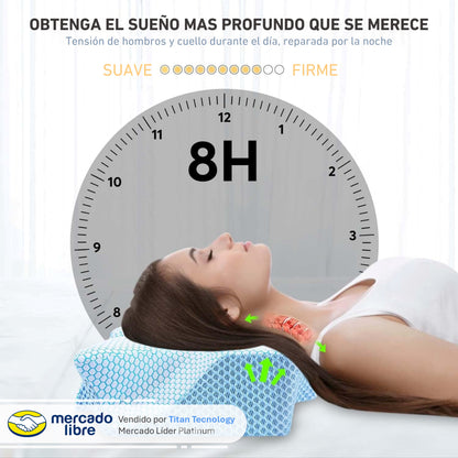 Almohada / Memory Foam Cervical Ortopédica Premium - 64x35cm