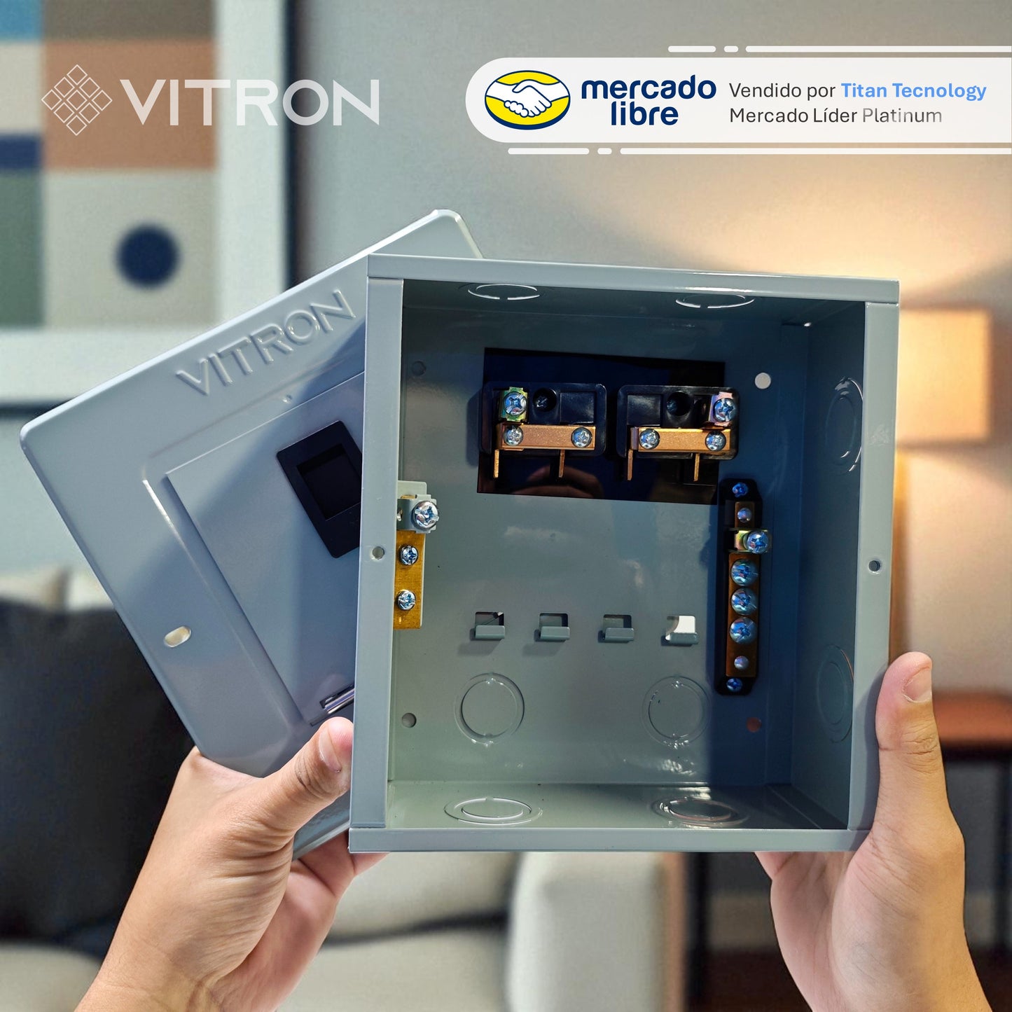 Tablero Eléctrico / Caja para Breaker Vitron - Empotrable o Superficial con (Tapa)