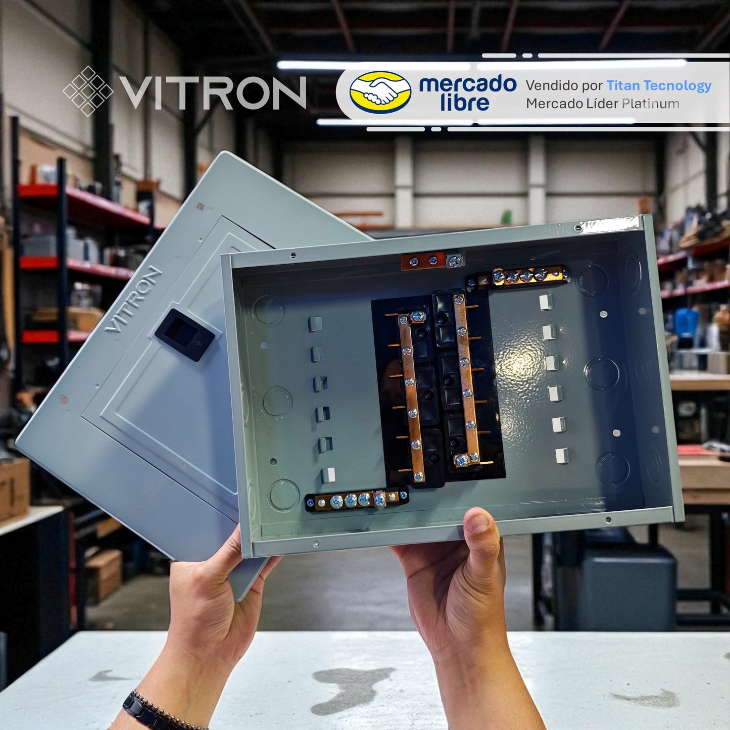 Tablero Eléctrico / Caja para Breaker Vitron - Empotrable o Superficial con (Tapa)