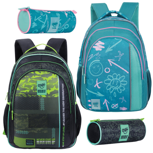 Bolso / Morral Capi Grande + Cartuchera - Línea Glee