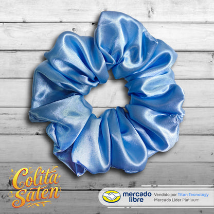 Scrunchies / Colita / Moñera / Moño De Satén - Pack De 3 Unidades