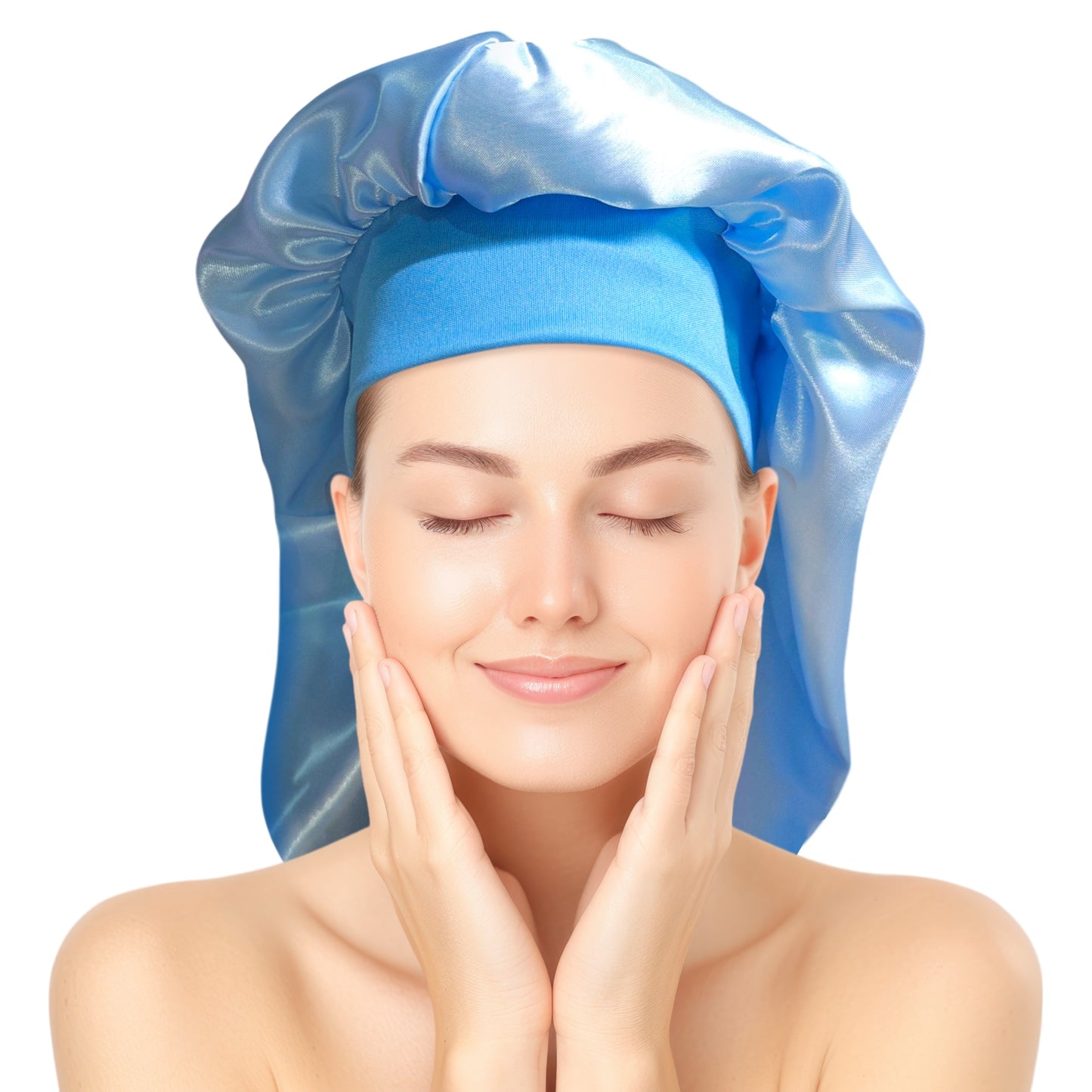 Bonnet / Gorro de Satén para dormir y evitar el frizz - Largo