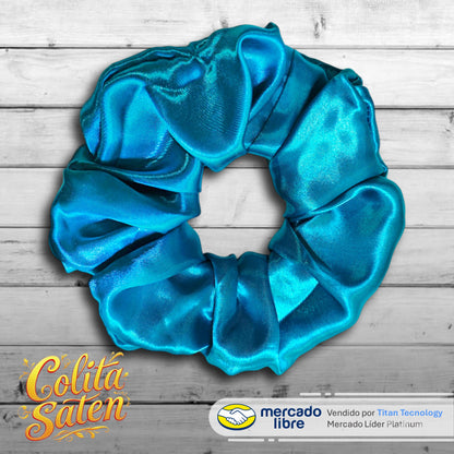 Scrunchies / Colita / Moñera / Moño De Satén - Pack De 3 Unidades