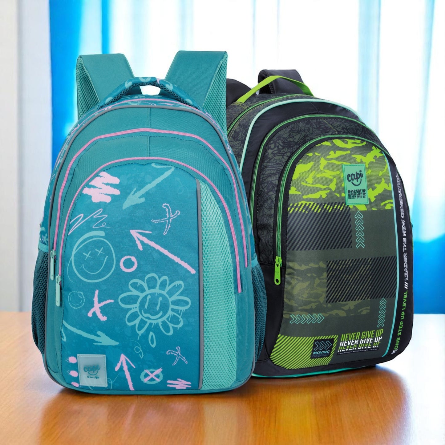 Bolso / Morral Capi Grande + Cartuchera - Línea Glee