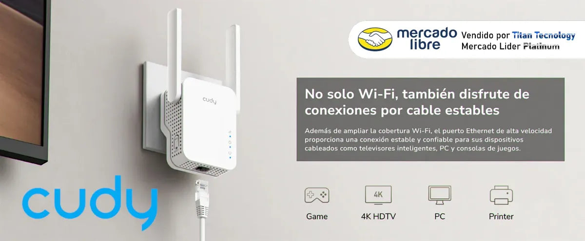 Repetidor Extensor De Rango Cudy Re1500 Ax1500 Mesh Wifi 6
