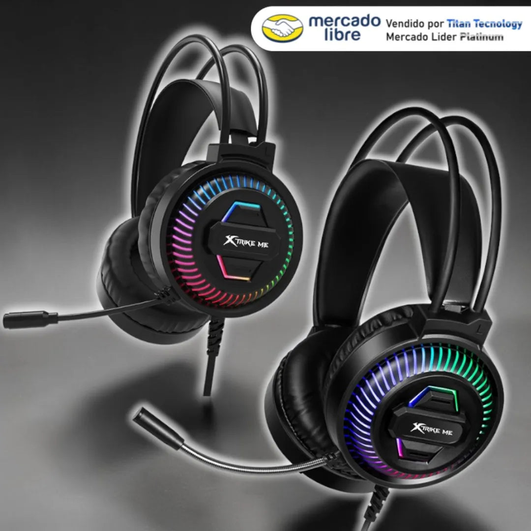 Audifono Con Microfono Gaming Xtrike Me Gh-510 Rgb Usb