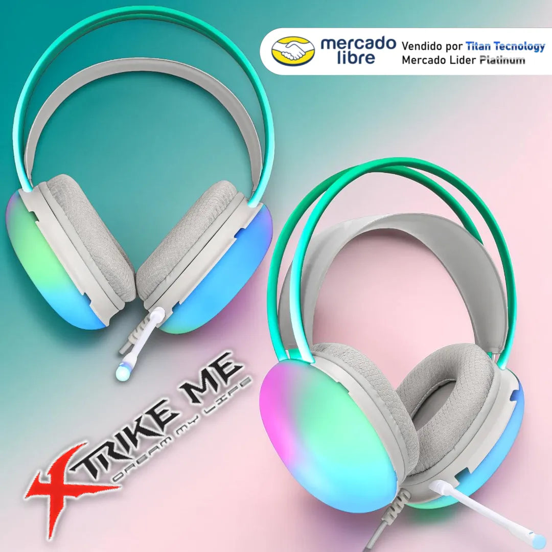 Audífonos Gamer Gh-511 Xtrike Me Multicolor Rgb Usb