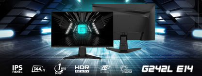 Monitor Gamer 24 Msi Full Hd Ips 144hz Freesync G242l E14