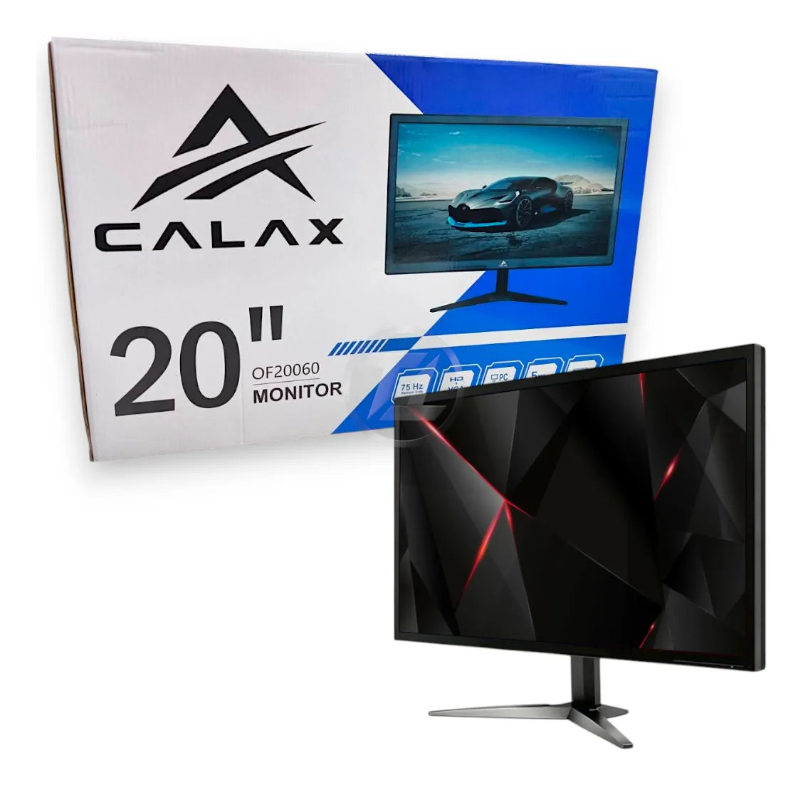 Monitor Calax 20 Pulgadas Of20060 Hd 75hz 5ms Vga Hdmi Pc Negro