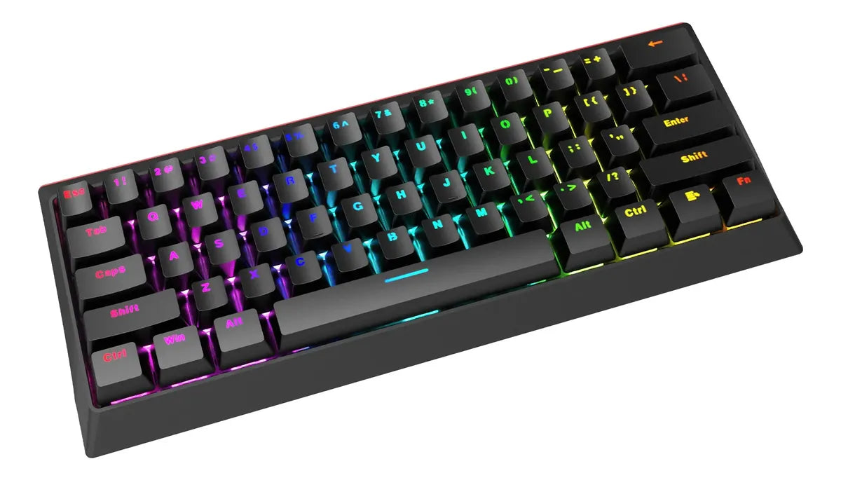 Teclado Rgb Gaming Mecánico 60% Kg962 Tipo C Marvo