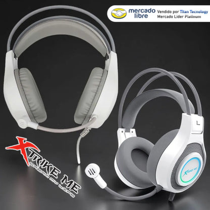 Audifono Con Microfono Gamer Xtrike Me Gh-515w Rbg