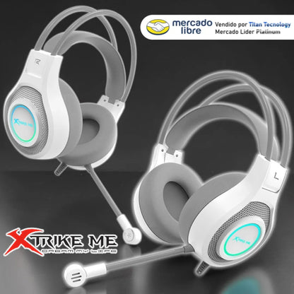Audifono Con Microfono Gamer Xtrike Me Gh-515w Rbg