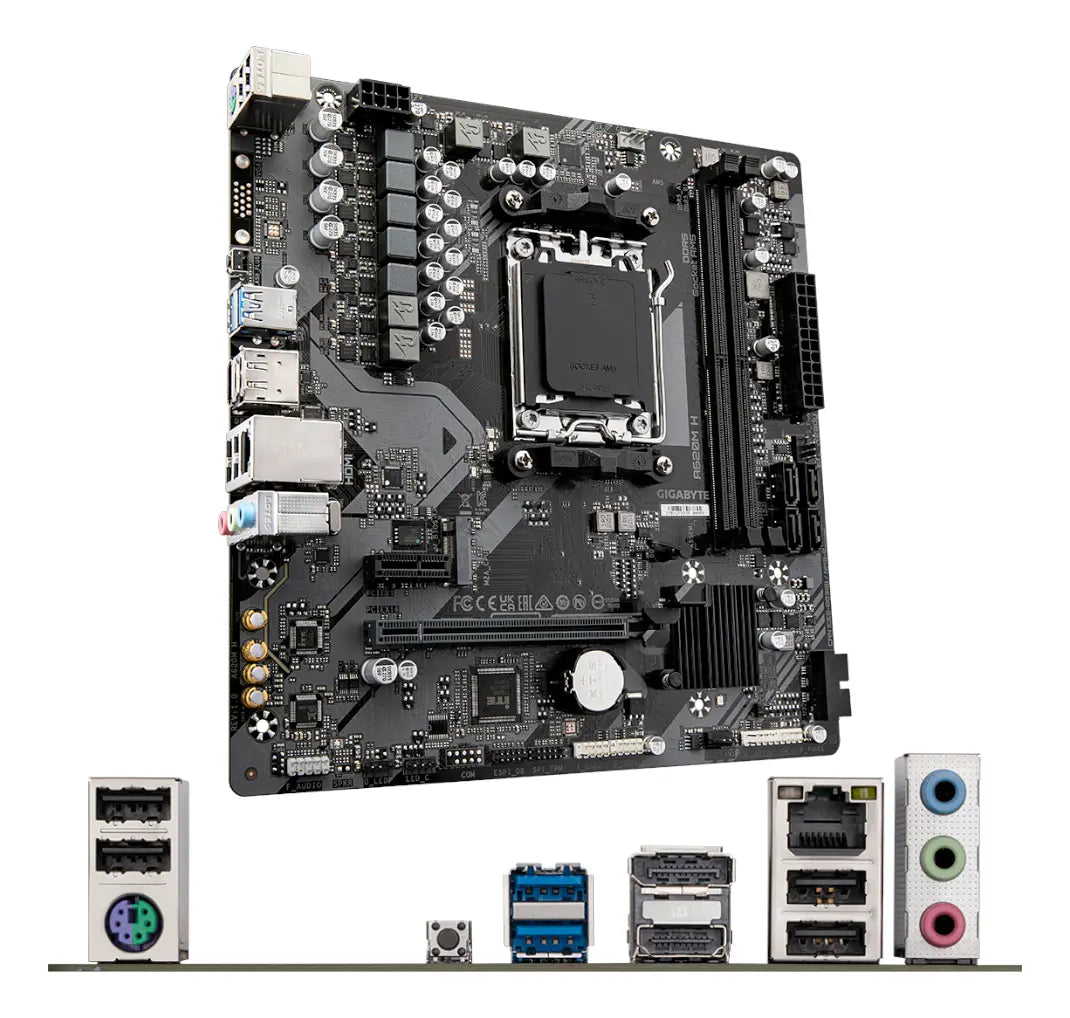 Tarjeta Madre Gigabyte A620m H Rev 1.2 Socket Am5 Ddr5 Negro