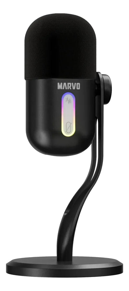 Micrófono Marvo Gamer Mic-08 Blast 50 Rgb Usb Condensador