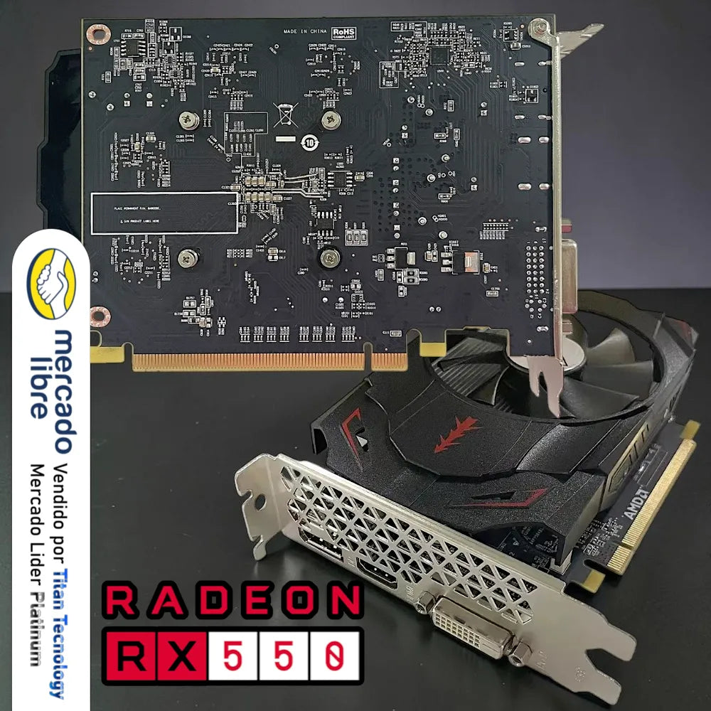 Tarjeta De Video Arktek Radeon Rx550 8gb Gddr5 128bit