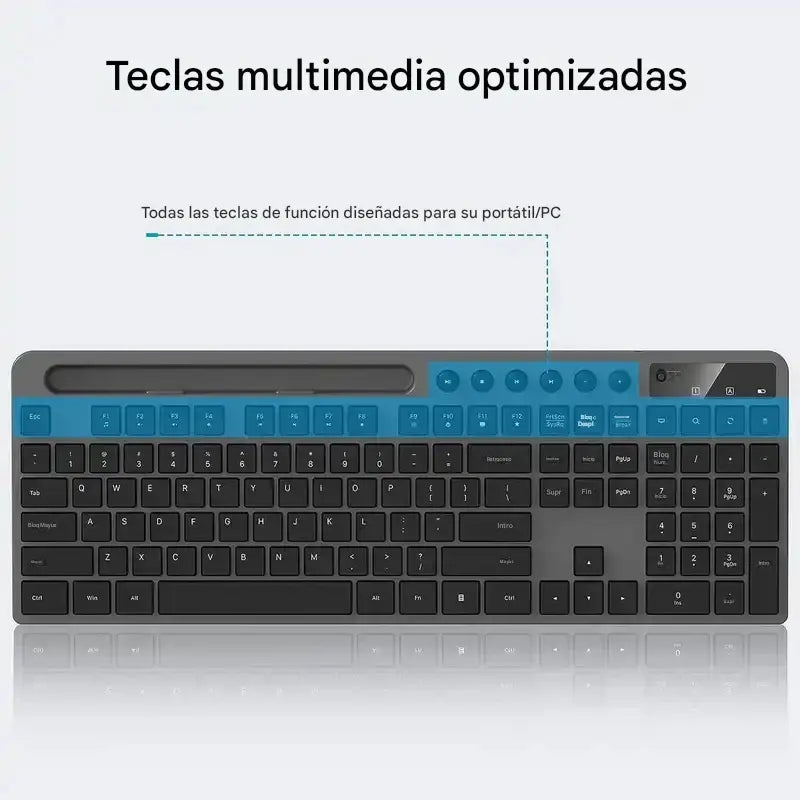Combo Teclado Y Mouse Inalámbrico Marvo Kc411w Silencioso Negro