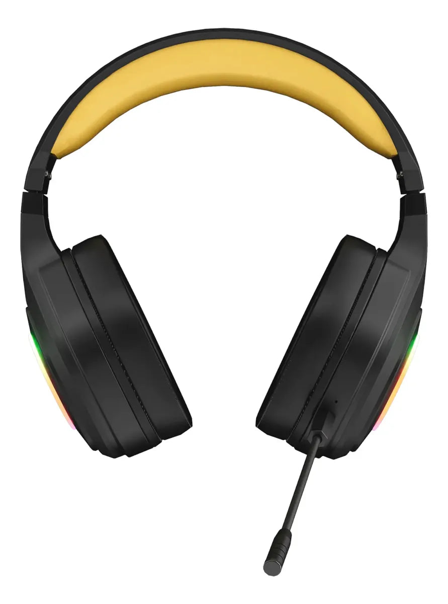Audífono Marvo Pulz 80w Hg9084w Gaming Inalámbrico Rgb Tri Negro