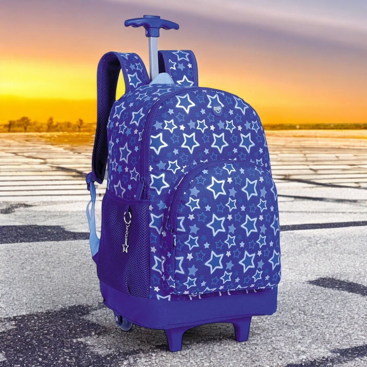 Bolso / Morral Capi con Ruedas Joy Blue Stars