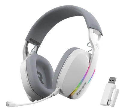 Audífono Marvo Pulz 70w Hg9086w Gaming Inalámbrico Rgb Tri-Modo