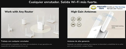 Repetidor Extensor De Rango Cudy Re1500 Ax1500 Mesh Wifi 6