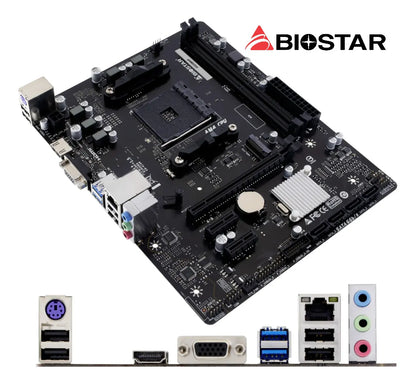 Tarjeta Madre Biostar A520mhp Amd Ryzen Ddr4 Am4 Micro Atx Negro