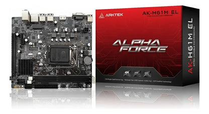 Tarjeta Madre Arktek Ak-h61m El Intel Lga115 3ra Gen Ddr3 Negro