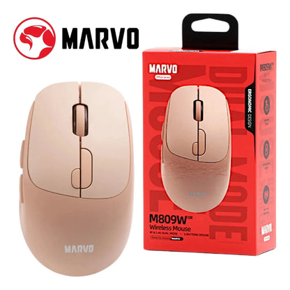 Mouse Inalámbrico Recargable Marvo M809w Dual Mode Dpi 1600