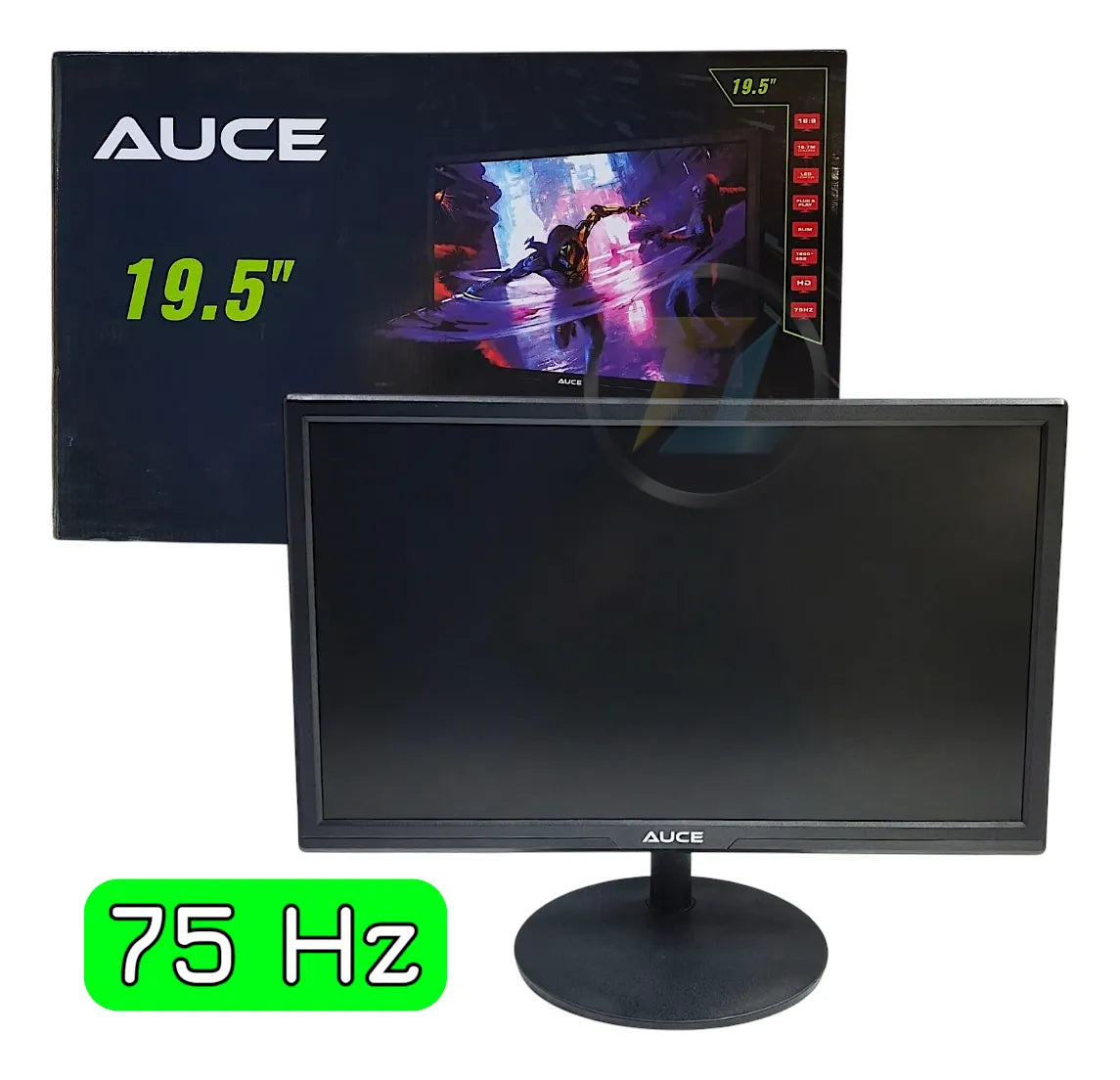 Monitor Auce Tn 19,5 Pulgadas / Ofimática / Gaming Ligero Hd Negro